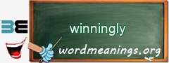 WordMeaning blackboard for winningly